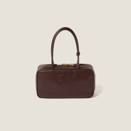 Beau leather top-handle bag
