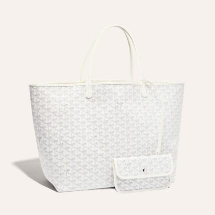 Goyard Saint Louis GM Tote Bag White