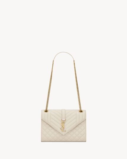 YSL ENVELOPE Medium in MATELASSé Lambskin