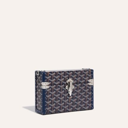Goyard Cassette Trunk Bag Navy Blue