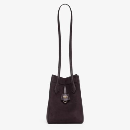 Fendi Origami Mini Transformable Suede and Leather Mini Bag
