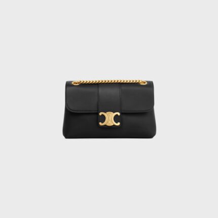 TEEN CELINE VICTOIRE BAG IN SUPPLE CALFSKIN BLACK