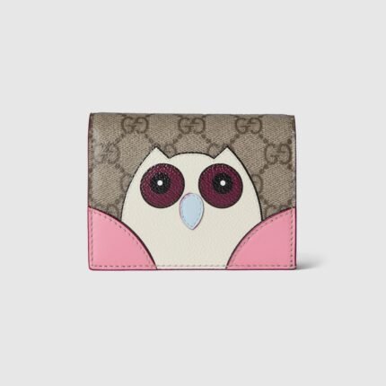 GG Mini Wallet With Owl Detail