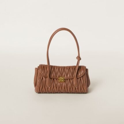 Matelassé nappa leather shoulder bag