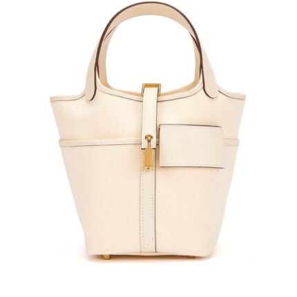 Hermes Nata Swift and Toile Geoland Cargo Picotin Lock 18 Palladium Hardware