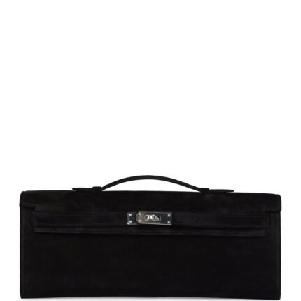 Hermes Kelly Cut Black Doblis Palladium Hardware