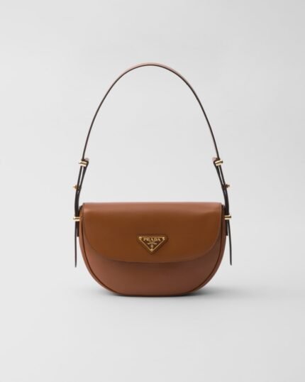 Prada Arqu?? Leather Shoulder Bag With Flap