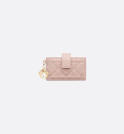 Lady Dior Jasmine Card Holder