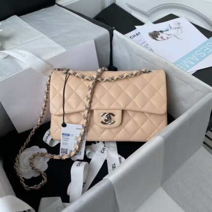 Chanel Small Classic Handbag Caviar Silver Hardware