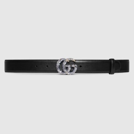 GG Marmont thin belt with crystals
