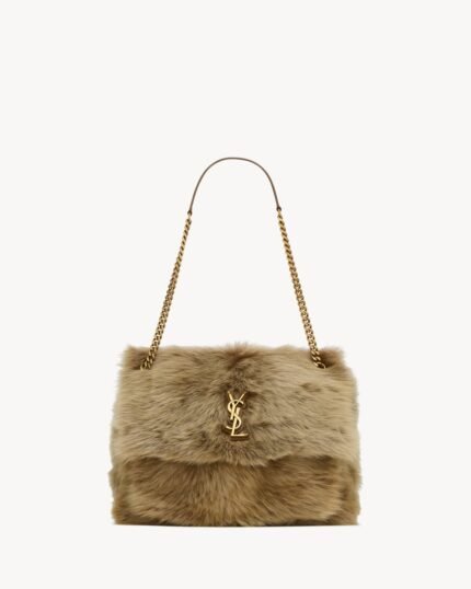 YSL Niki Large in Shearling
