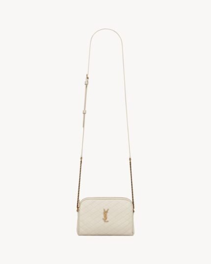 YSL Gaby Zipped Pouch in Quilted Lambskin