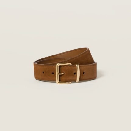 Suede belt