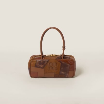 Beau leather patchwork bag