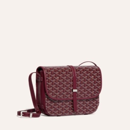 Goyard Belvedere MM Bag Burgundy