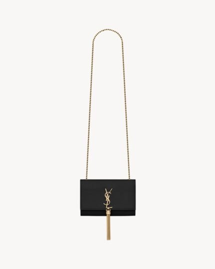 YSL Kate Small Tassel In Grain De Poudre Embossed Leather