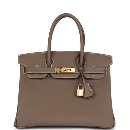 Hermes Birkin 30 Etoupe Epsom Gold Hardware