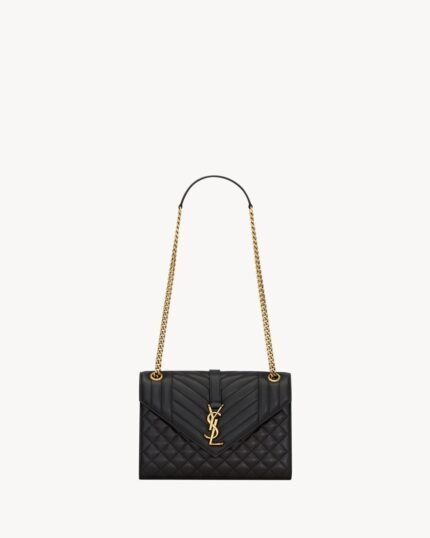 YSL ENVELOPE Medium in MATELASSé Lambskin