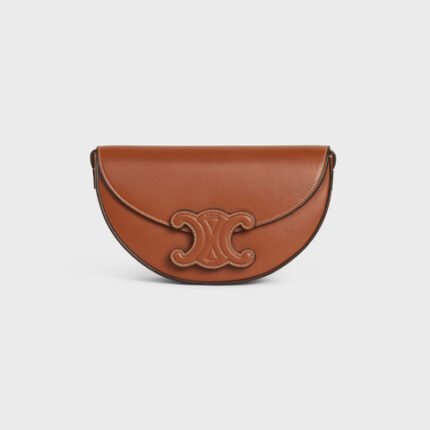 BESACE CUIR TRIOMPHE IN SMOOTH CALFSKIN TAN