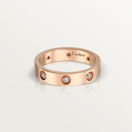 LOVE ring, small model, 8 diamonds