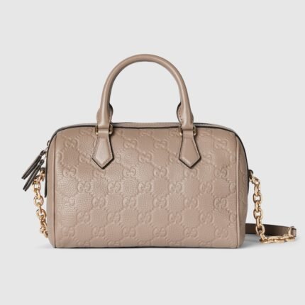 GG Emblem small top handle bag