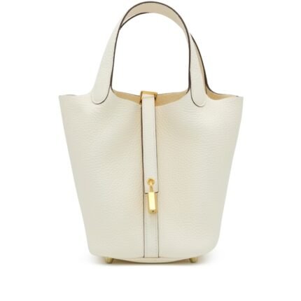 Hermes Nata Clemence Picotin Lock 18 Gold Hardware