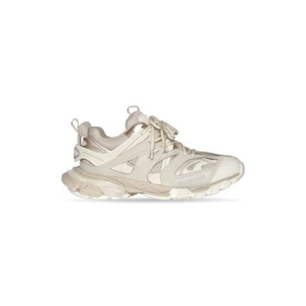 Mens Track Sneaker Recycled Sole in Beige