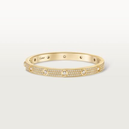 LOVE bracelet, classic model, paved, 12 diamonds