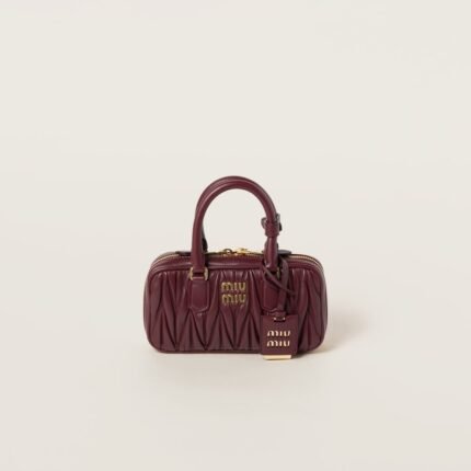 Arcadie matelassé nappa leather mini-bag