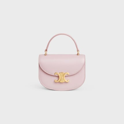 MINI BESACE CLEA IN SHINY CALFSKIN PASTEL PINK