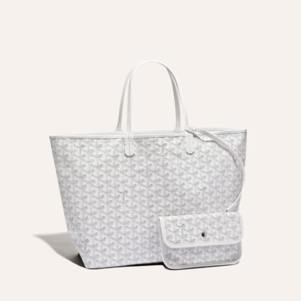 Goyard Saint Louis PM Tote Bag White