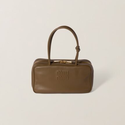 Beau leather top-handle bag
