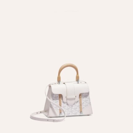 Goyard Saigon Structured Mini Bag White