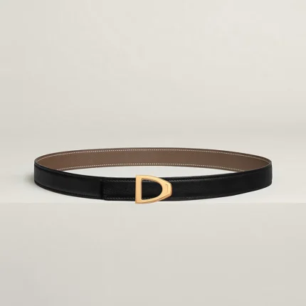 Cavaliere belt buckle & Reversible leather strap 24 mm