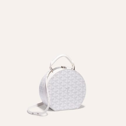 Goyard The Alto Hatbox Trunk Bag White