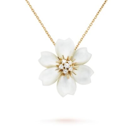 Rose de No?l clip pendant, small model