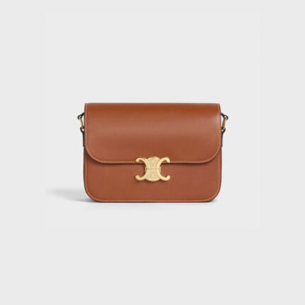 CLASSIQUE TRIOMPHE BAG IN NATURAL CALFSKIN TAN
