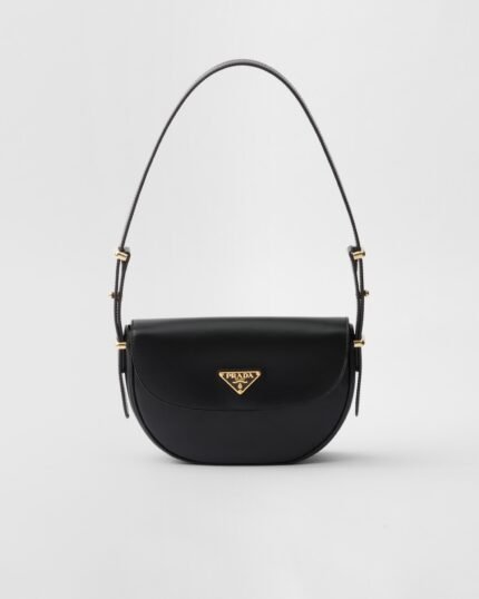 Prada Arqu?? Leather Shoulder Bag With Flap