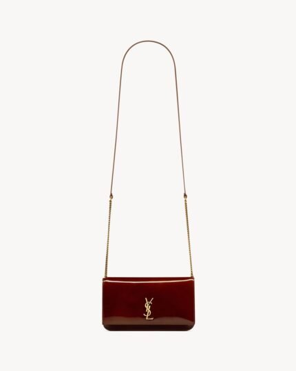 YSL Cassandre Phone Case in Patent Leather
