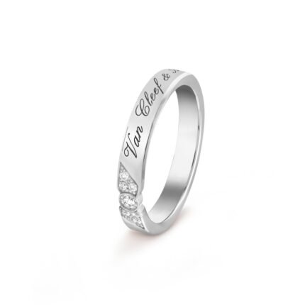 Toujours Signature Etoiles wedding band, 3 mm