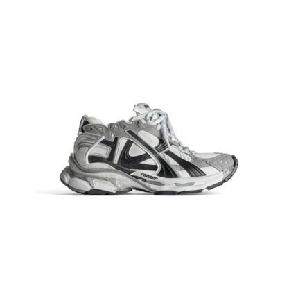Mens Runner Sneaker in Grey/white/black