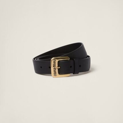 Nappa leather belt