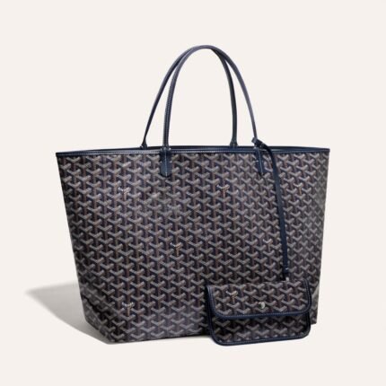 Goyard Saint Louis GM Tote Bag Navy Blue