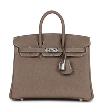 Hermes Birkin 25 Etoupe Togo Palladium Hardware