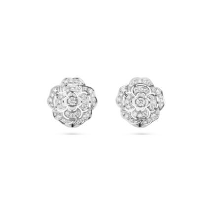 Bouton de Camélia earrings