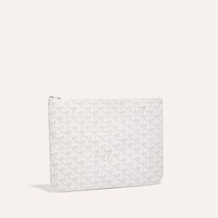 Goyard Senat MM Pouch White