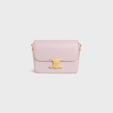 TEEN TRIOMPHE BAG IN SHINY CALFSKIN PASTEL PINK