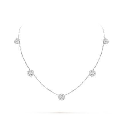 Fleurette necklace, 5 flowers