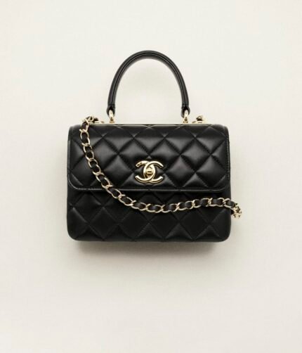 CHANEL MINI FLAP BAG WITH TOP HANDLE