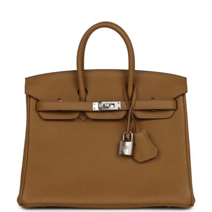 Hermes Birkin 25 Bronze D’or Verso Togo Palladium Hardware
